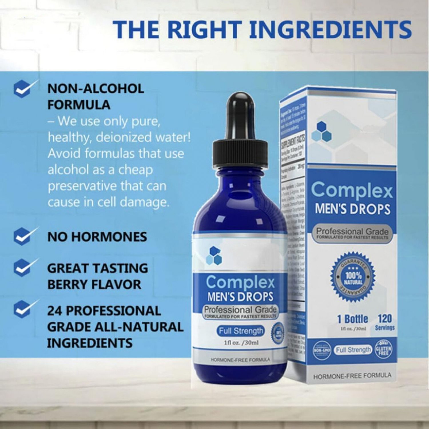 NexusBio Labs Men&acirc;��s Secret Drops | Vitality & Energy Support Formula | Made in USA