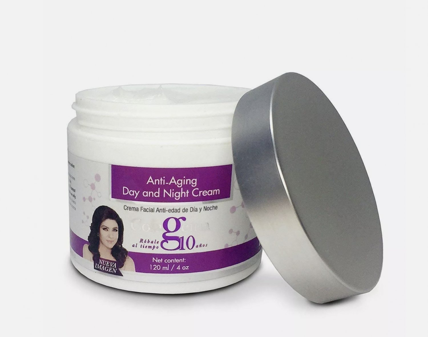 Colageina 10 Collagen Based Anti-Aging Day & Night Cream. For Daily Use. 4 oz