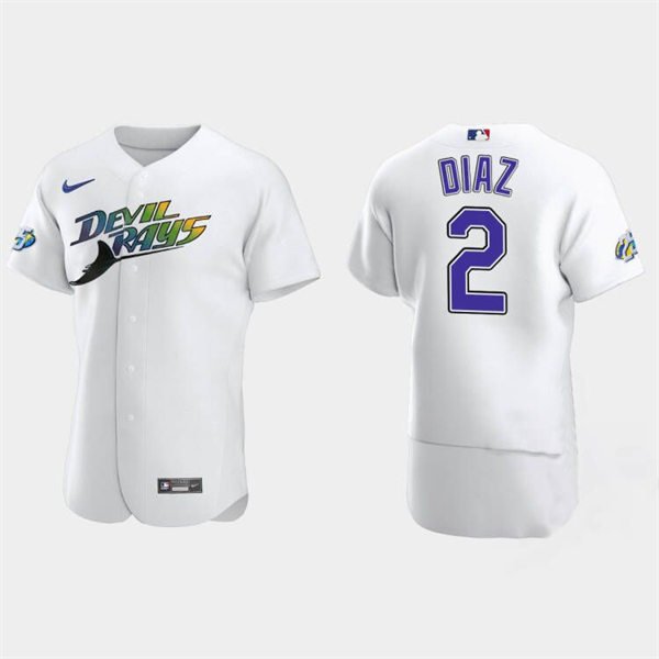 Game Used 25th Anniversary Devil Rays Jersey: Yandy Diaz - 4 R, 5 H, 2 HR,  3 RBI - 4 Games - 2023 Season