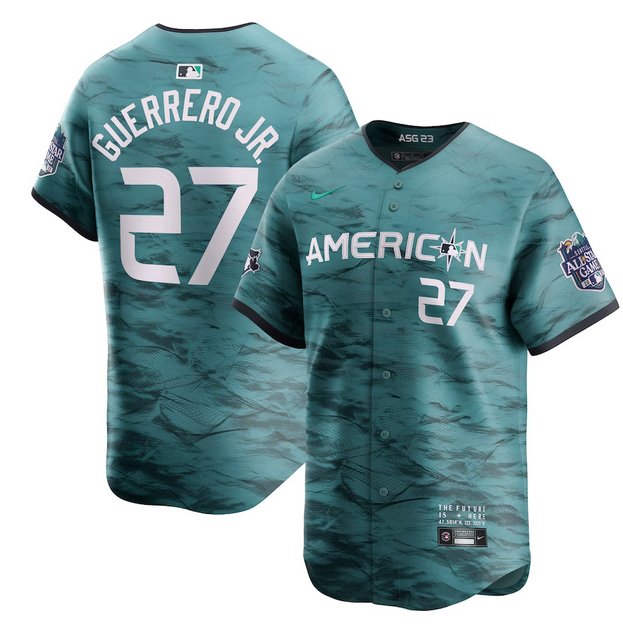 Toronto Blue Jays Vladimir Guerrero Jr. 27 2022-23 All-Star Game AL  Charcoal Jersey - Bluefink