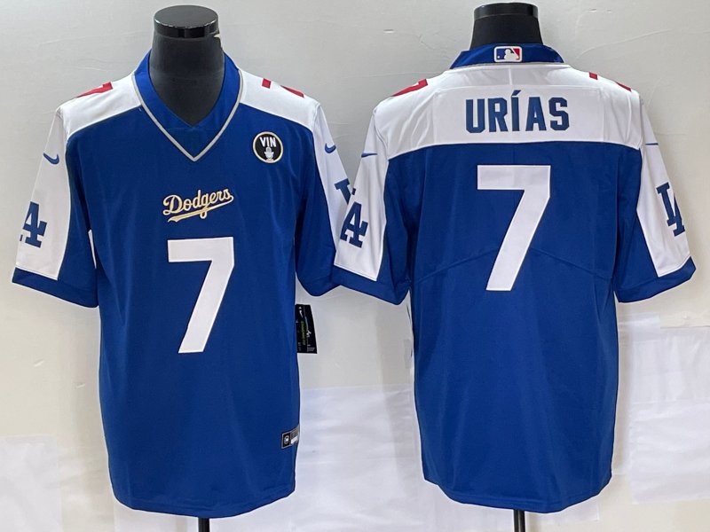 Julio Urias #7 Los Angeles Dodgers 2022 Pitch Black Fashion Jersey