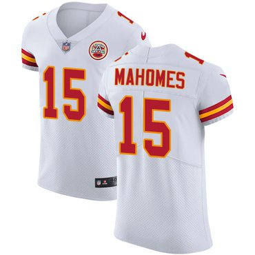 Kansas City Chiefs #15 Patrick Mahomes White Vapor Untouchable Elite Jersey