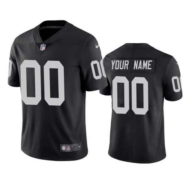 Las Vegas Raiders Custom Black Vapor Limited Jersey