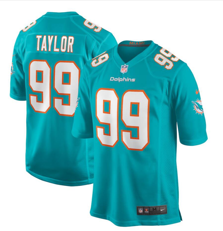 Miami Dolphins #99 Jason Taylor Aqua Vapor Limited Jersey