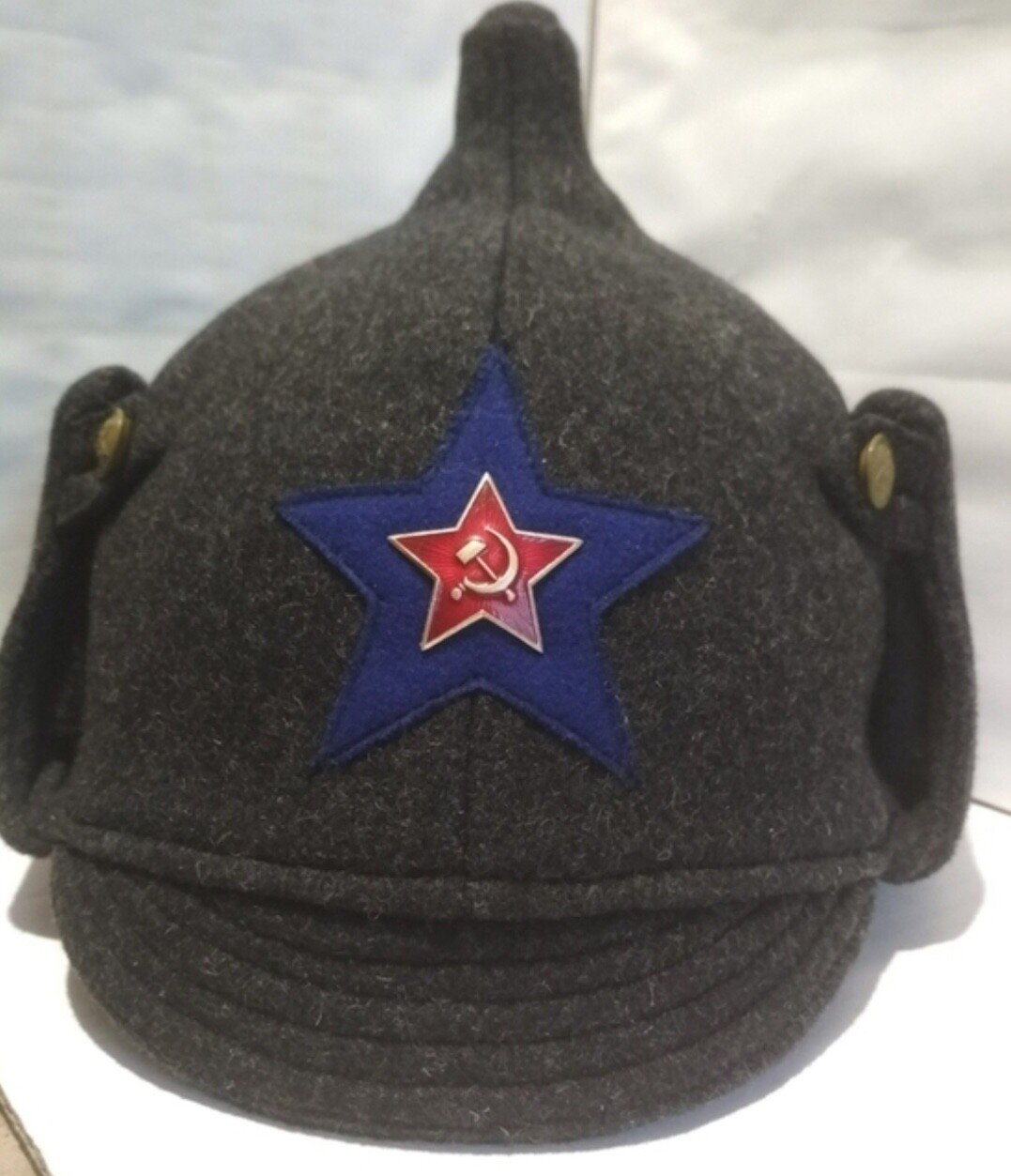 Authentic WW1-WW2 Relic Soviet Red Army Budenovka NKVD USSR ,winter Hat
