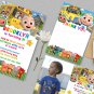 COCOMELON Birthday Invitations and More... Boy or Girl - Photo Options - Digital File