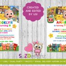 COCOMELON Birthday Invitations and More... Boy or Girl - Photo Options - Digital File