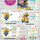 Minion Birthday Invitations and More... Boy or Girl - Photo Options - Digital File