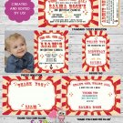 Carnival/Circus Birthday Invitations and More... Boy or Girl - Photo Options - Digital File