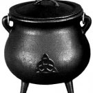 3.5 inch Cast Iron Cauldron with Lid, Charmed