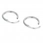 Mini Hoop Earrings Sterling Silver 925 One pair 1.2mm x 8mm. Nose, Lip, Ear, Ring, Piercing.
