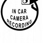 In Car Camera Recording Vinyl Decal Stickers Window CCTV Hidden Cam Warning