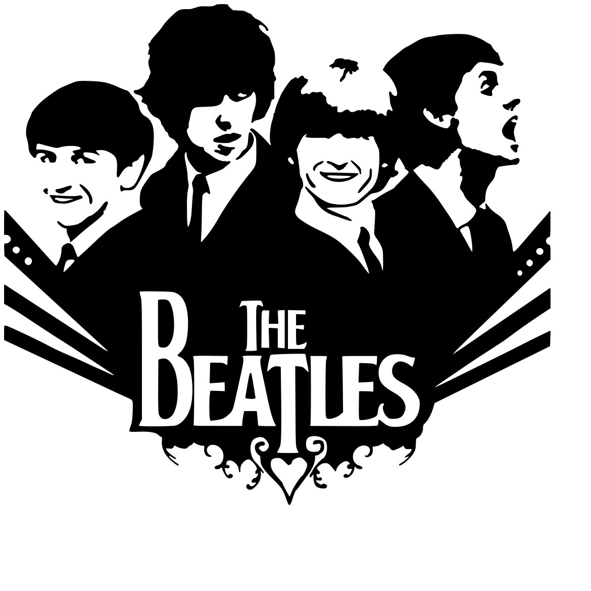 The Beatles Vinyl Decal Sticker #1 Car Window John Lennon Paul ...