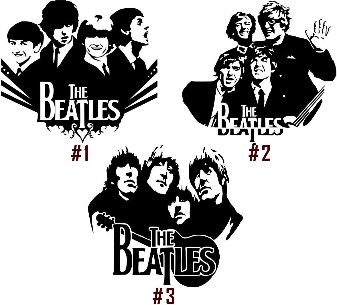 The Beatles Vinyl Decal Sticker #1 Car Window John Lennon Paul ...