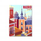 Art Print on Canvas Unframed – Madrid City - Wall Decor Free Shipping Worldwide