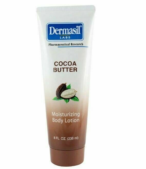 Dermasil Labs Cocoa Butter Moisturizing Body Lotion 8 OZ / Lot of (2