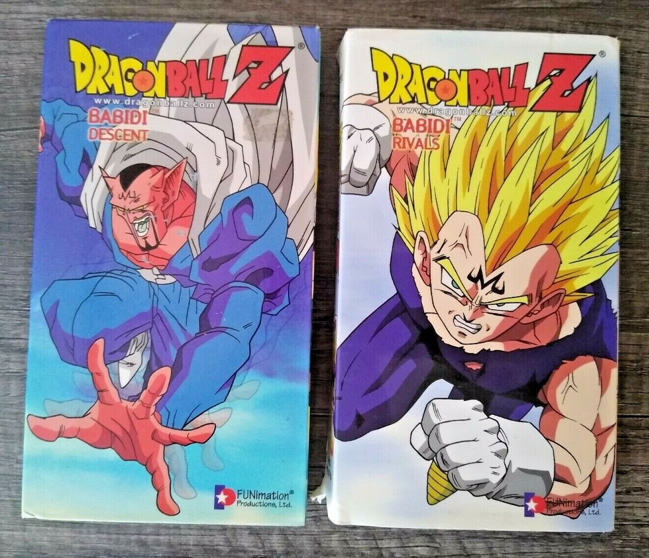 2 Vintage Dragon Ball Z VHS Tapes Babidi Rivals, Descent Fast