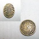 GERMANY - WEIMAR REPUBLIC 1924A 5 Reichspfennig