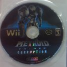 Wii Metroid Prime 3 Corruption game disc + case mailed in cardboard/bubblewrap