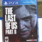 The Last of Us Part II (PS4) game disc, case + artwork.