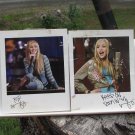 Hannah Montana Disney Polaroids, signed by someone