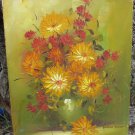 Lester Travers oil painting, flowers.....12" x 16"