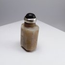 Ocean Agate with Fine Silver and Cordierite Gemstone Lid Miniature Jar, Container, Collectibles