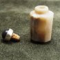 Ocean Agate with Fine Silver and Cordierite Gemstone Lid Miniature Jar, Container, Collectibles
