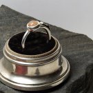 Morganite "Peach" Handcrafted Fine Silver Ring