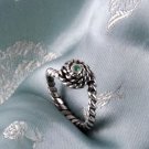 Stunning New “Basketry” Ring, With Genuine Emerald