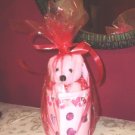 VALENTINE'S TEDDY BEAR IN HEART CANDLE HOLDER