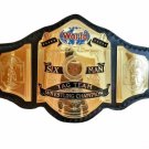WWF World 6 Six Man Tag Team Wrestling Championship Belt Replica 4mmPlates