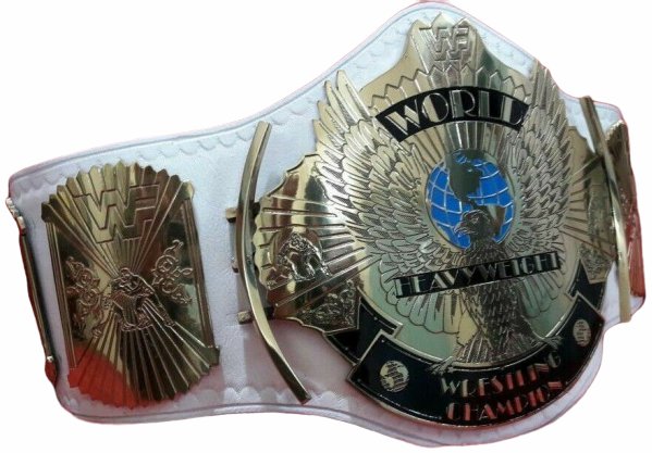 WWF Classic Gold Winged Eagle Championship Belt Adult Size 4mm Plates