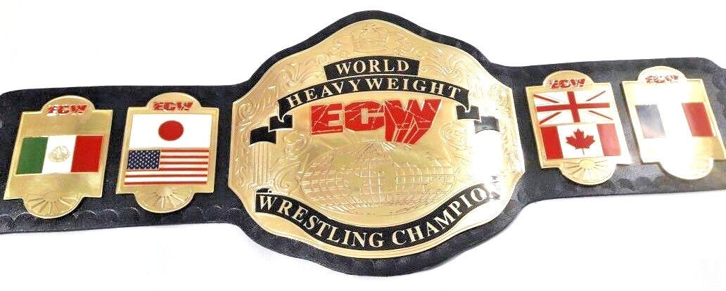 ECW World Heavyweight Wrestling Championship Belt Replica 4mm plates