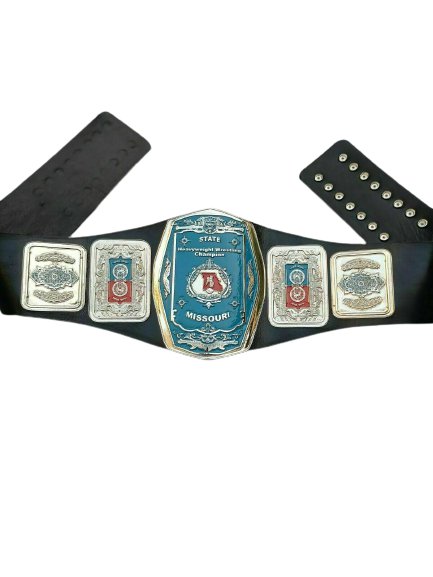 MISSOURI STATES HEAVYWEIGHT WRESTLING CHAMPIONSHIP BELT Replica 4mm ...