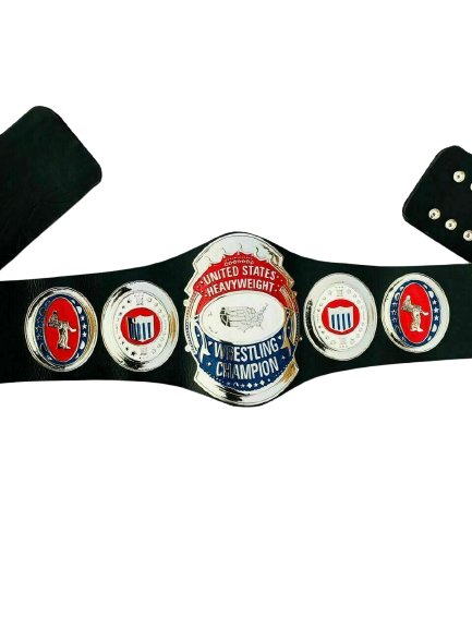 NWA United States Heavyweight Wrestling Championship Belt 4mm zinc plates