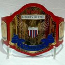 NWA Liberty States Champion Wrestling Champion Belt 4mm Zinc Plates Replica