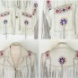 Men Traditional Western Cowboy Leather Jacket coat with fringe and beads