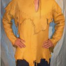 Men's Antique Native American Western Wears Cow Suede/Tan Leather War Shirt