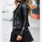 New Women's Motorcycle Soft Genuine Lambskin Leather Slim fit Biker Jacket NK2