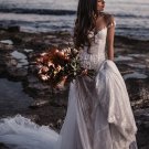 Beach Bohemian Wedding Dresses for Girls A Line Bride Bridal Gowns