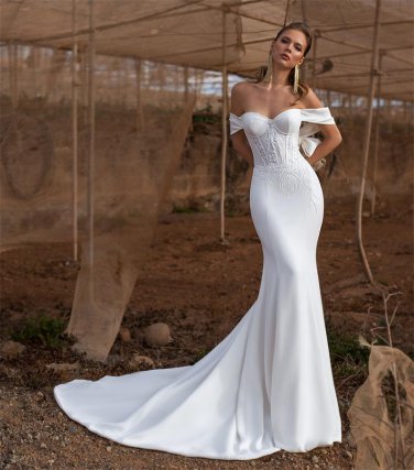 Sexy Off The Shoulder Mermaid Wedding Dresses Bridal Gowns