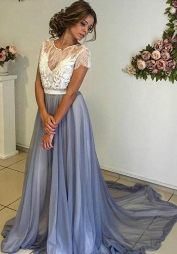 Simple Bohemian A-Line Wedding Dresses Sexy Backless Long Train Beach Boho Bridal Gowns