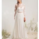 Pretty Fake Two Piece Bohemian Wedding Dresses