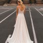 Bohemian Wedding Dresses Spaghetti Straps Lace Appliques Bridal Gowns