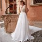 Simple Luxury Halter Wedding Dress A-Line Sleeveless Backless High Quality Wedding Dress