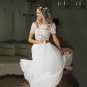 Hot Sale Charming Boho Two Pieces Bridal Wedding Gowns