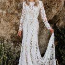 Bohemian Mermaid Lace Appliqued Arabic Long Sleeve Wedding Dresses Bridal Gowns