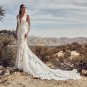 Silky Organza Vestido De Noiva Luxury lace Mermaid Bride Wedding Dress new Bridal Gown