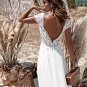Bohemian Wedding Dress Vintage Lace Boho  A-Line Simple Beach Bridal Gowns